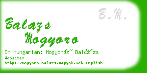 balazs mogyoro business card